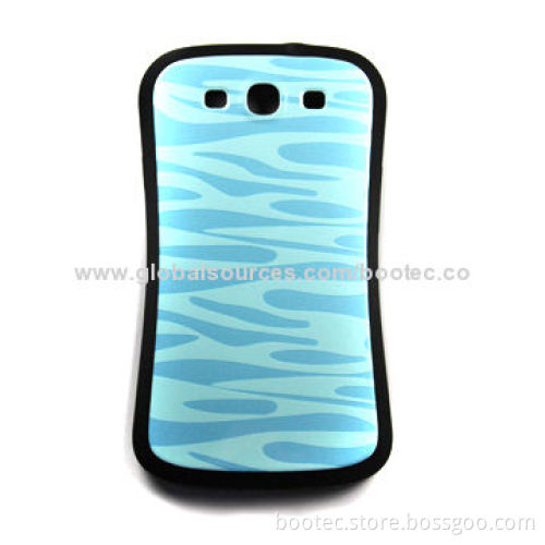 Water wave 3D Grain TPU Mobile Phone Case for Samsung S3, Customized Designs Welcomed